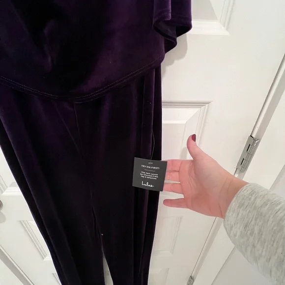 Lulu's Purple Cowl Neck Jumpsuit for Cocktail - Picture 7 of 7